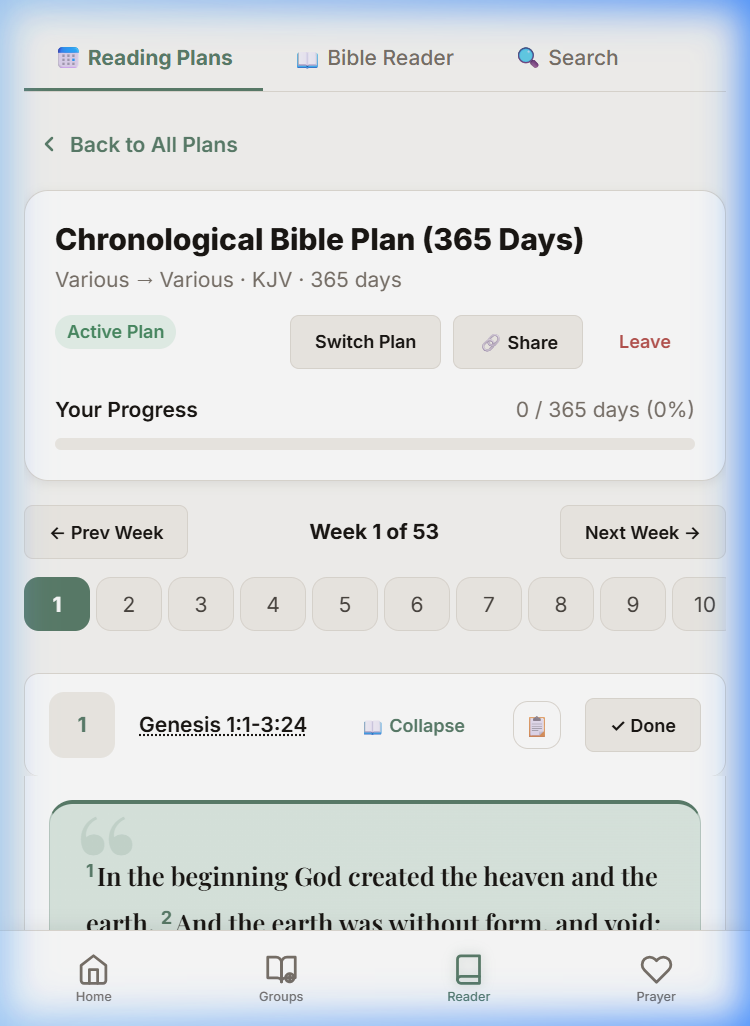 Small Group Study Mobile View